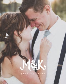 M&K Wedding Book book cover