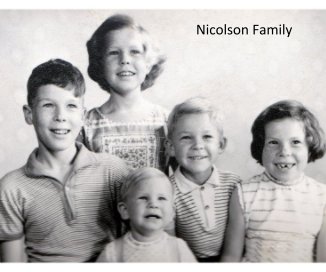 Nicolson Family book cover