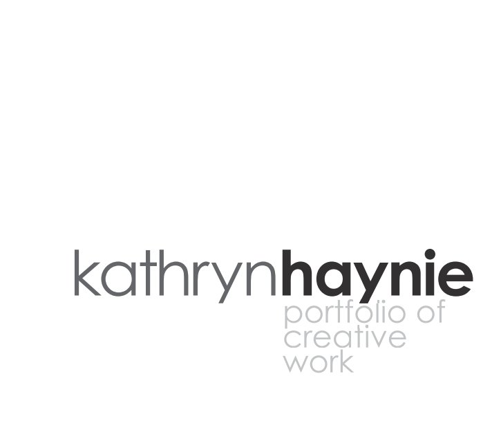 Ver Portfolio of Creative Work por Kathryn Haynie