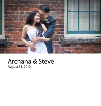 2013-08 WED Archana & Steve book cover