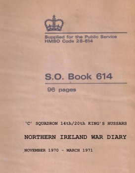 C Squadron diary 1970 book cover