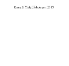 emma & craig wedding book 2014 book cover