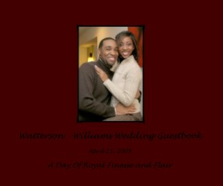 Watterson - Williams Wedding Guestbook book cover
