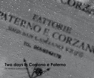TWO DAYS IN CORZANO E PATERNO book cover