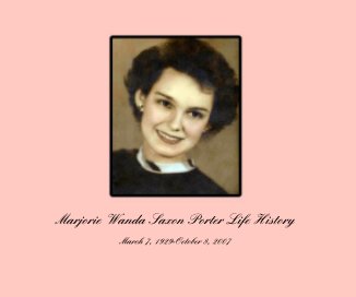 Marjorie Wanda Saxon Porter Life History book cover