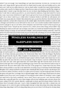 Mindless Ramblings of Sleepless Nights book cover