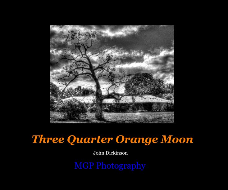 Ver Three Quarter Orange Moon por MGP Photography