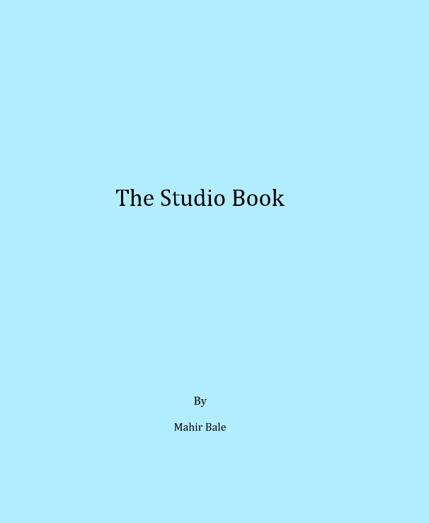 View The Studio Book by bale