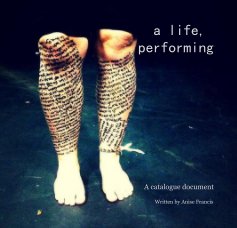 a life, performing book cover