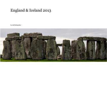 England & Iceland 2013 book cover