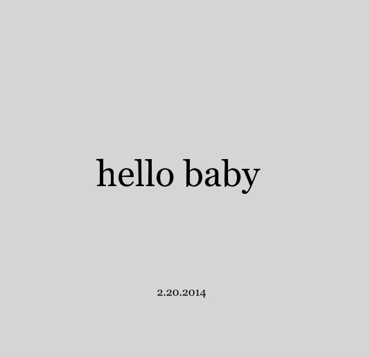 View hello baby by katherine fung