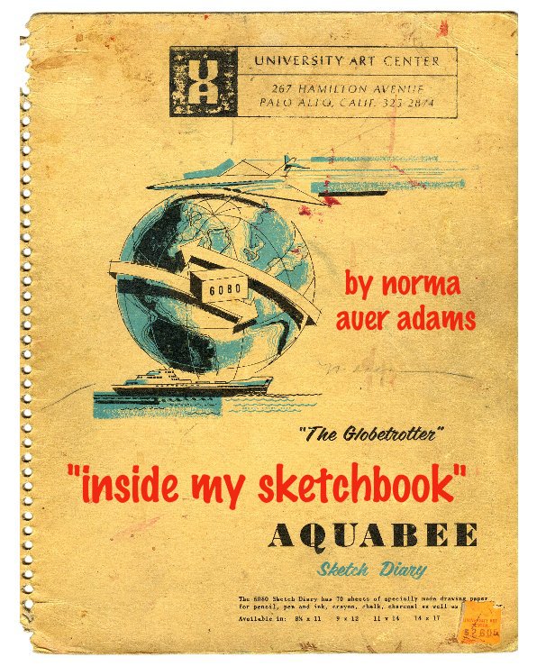 View inside my sketchbook by Norma Auer Adams