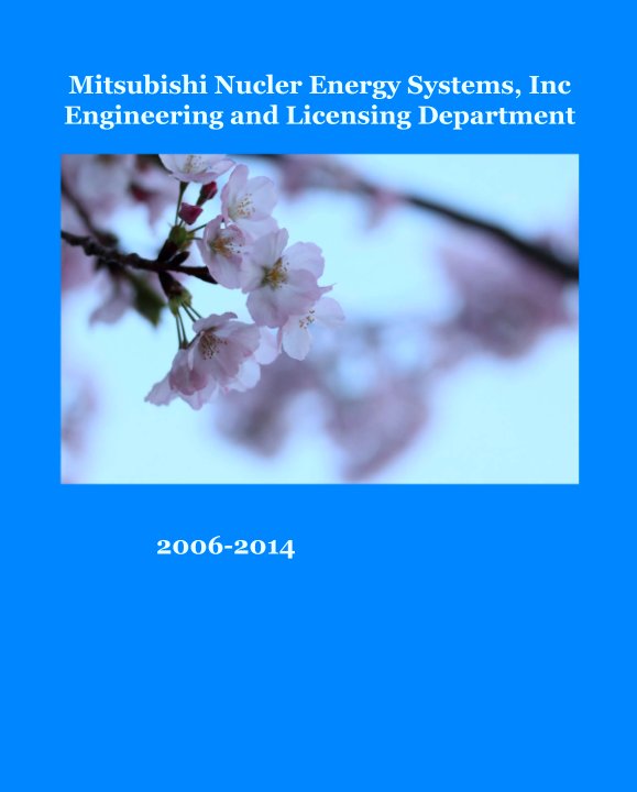 Ver Mitsubishi Nucler Energy Systems, Inc
Engineering and Licensing Department por 2006-2014