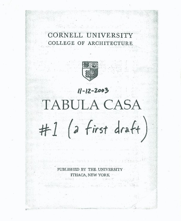View Tabula Casa I by Daniel A Gass