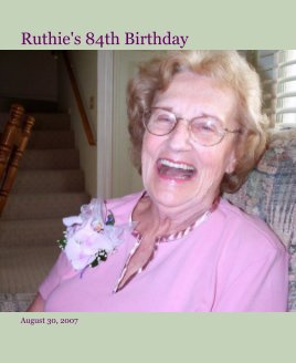 Ruthie's 84th Birthday book cover