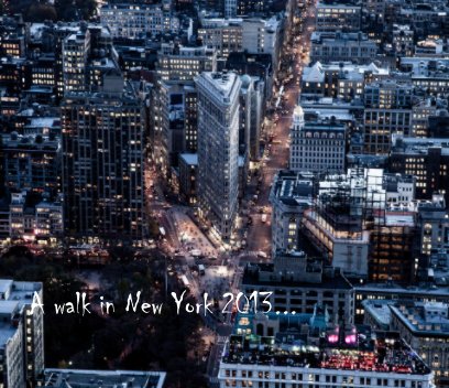 A walk in New York 2013 book cover
