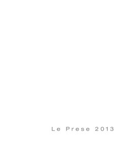 Le Prese 2013 trashig book cover