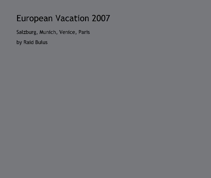 Ver European Vacation 2007 por Raid Bulus