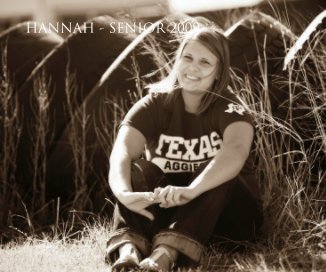 HANNAH - SENIOR 2009 book cover