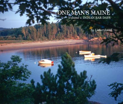 ONE MAN'S MAINE Volume 1: INDIAN BAR DAYS book cover