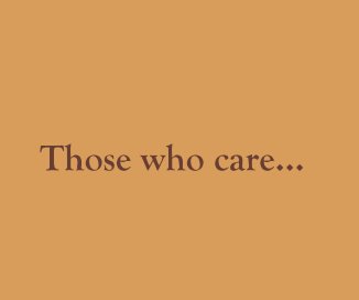 Those who care... book cover