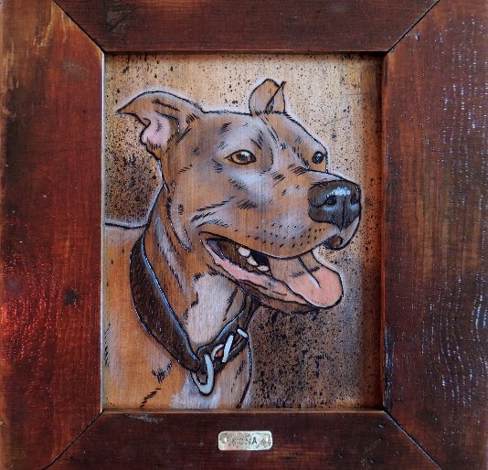 View Woodburned Pet Portraits II by Wounded Wood