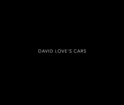 David Love's Cars book cover