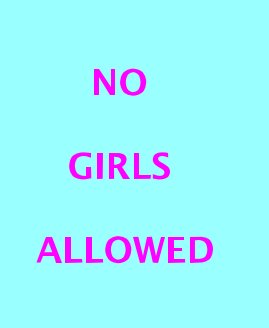 No Girls Allowed book cover
