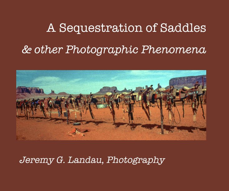 View A Sequestration of Saddles & other Photographic Phenomena by Jeremy G. Landau, Photography