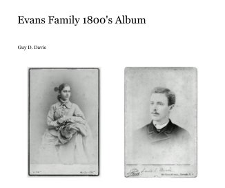 Evans Family 1800's Album book cover