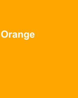 Oranges Are Orange book cover