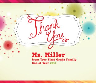 Ms. Miller's Thank You Book book cover