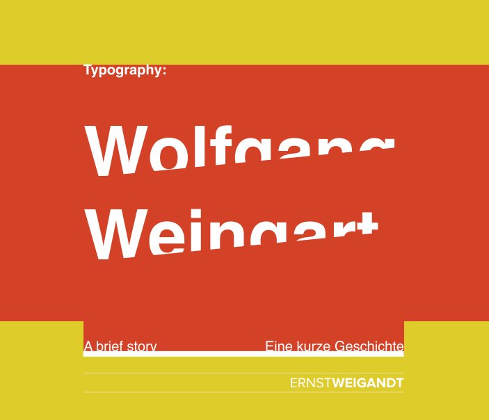 View Wolfgang Weingart by Ernst Weigandt