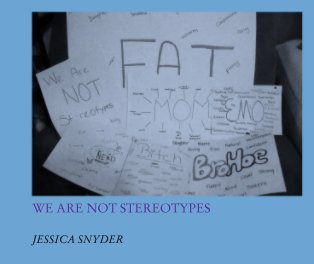 WE ARE NOT STEREOTYPES book cover