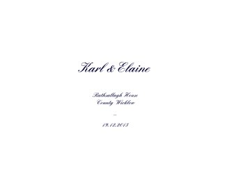Karl & Elaine book cover