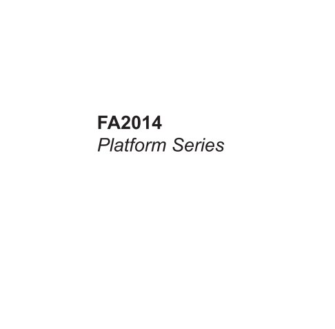 View FA2014 – Platform Series by Charlie Roderick