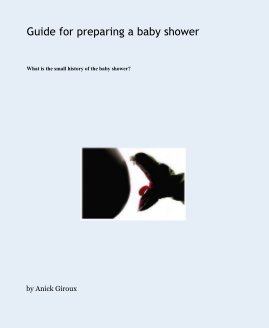 Guide for preparing a baby shower book cover