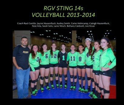 RGV STING 14s 
VOLLEYBALL 2013-2014 book cover