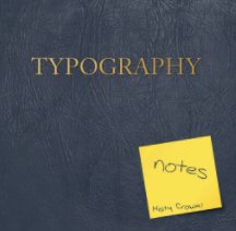 Typography: Notes book cover