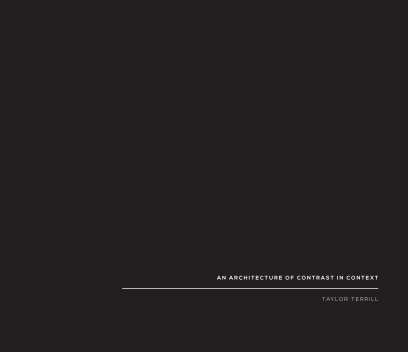 An Architecture of Contrast In Context book cover