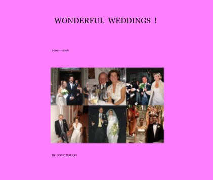 WONDERFUL WEDDINGS ! book cover