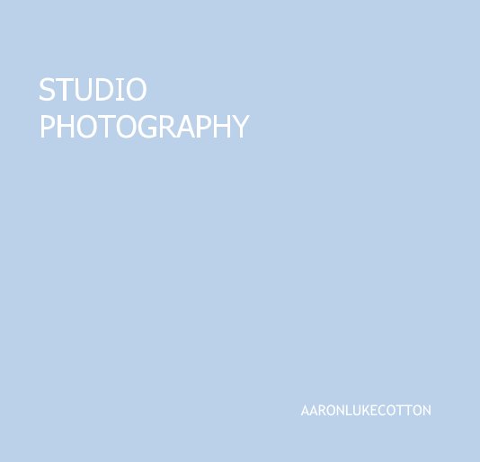 View STUDIO PHOTOGRAPHY by Aaron Cotton