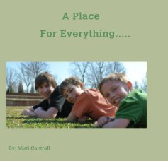 A Place For Everything ....... book cover