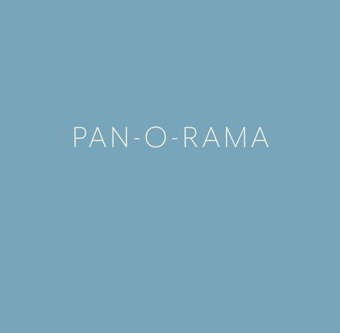 Ver Pan-O-Rama por Rudy VanderLans
