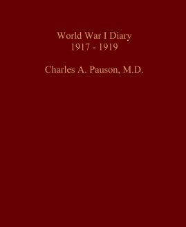 World War I Diary book cover