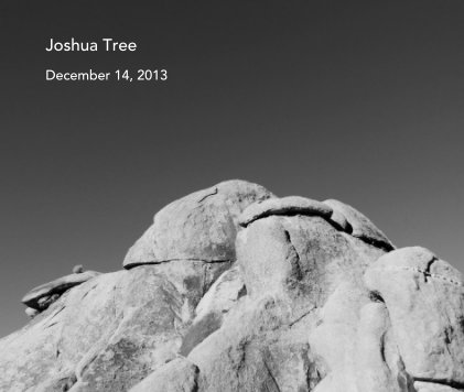 Joshua Tree December 14, 2013 book cover