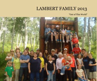 LAMBERT FAMILY 2013 book cover