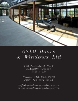 OSLO DOORS & WINDOWS book cover