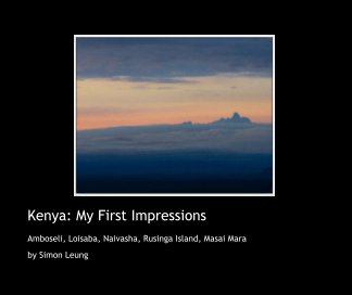 Kenya: My First Impressions book cover
