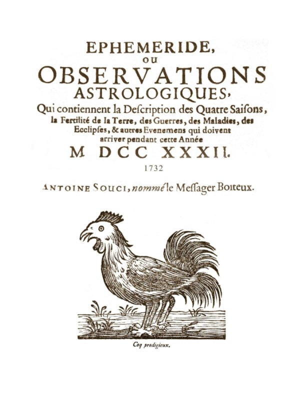 Ephemeride ou observations astrologiques - 1732 nach Olivier Junod anzeigen